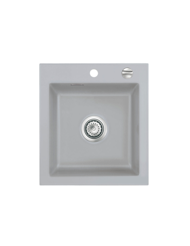 SystemCeram MERA 46F Ceramic Flushmount Kitchen Sink