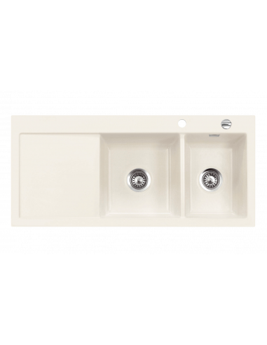 SYSTEMCERAM MERA DOUBLE Ceramic Kitchen sink