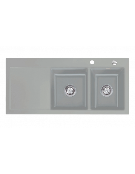 SYSTEMCERAM MERA DOUBLE Ceramic Kitchen sink 5078 5079