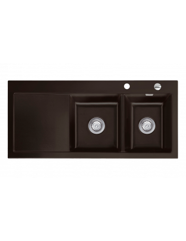 Systemceram MERA DOUBLE Ceramic Kitchen Sink