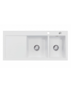 SYSTEMCERAM MERA DOUBLE Ceramic Kitchen sink 5078 5079 2