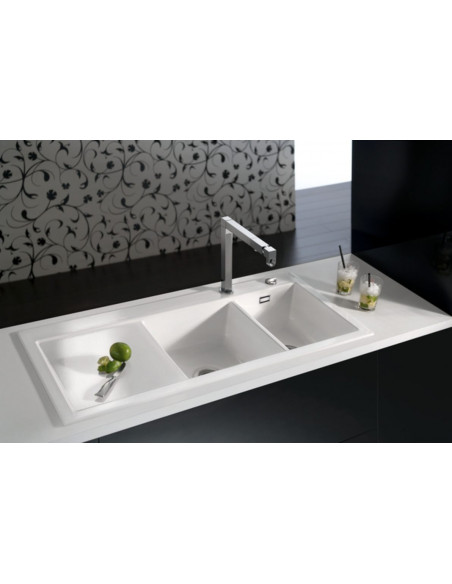 SYSTEMCERAM MERA DOUBLE Ceramic Kitchen sink 5078 5079