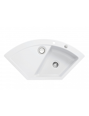 Systemceram Keradomo MERA ECK corner Ceramic kitchen sink 5051