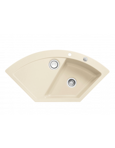 Systemceram Keradomo MERA ECK corner Ceramic kitchen sink 5051