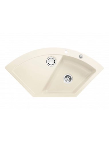 Systemceram Keradomo MERA ECK corner Ceramic kitchen sink 5051