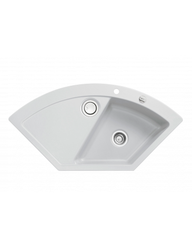 Keradomo MERA ECK corner Ceramic kitchen sink