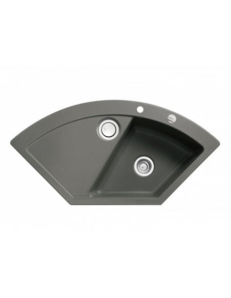 Systemceram Keradomo MERA ECK corner Ceramic kitchen sink 5051