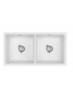 SYSTEMCERAM MERA TWIN F Flachmount  ceramic Kitchen sink 5562 2