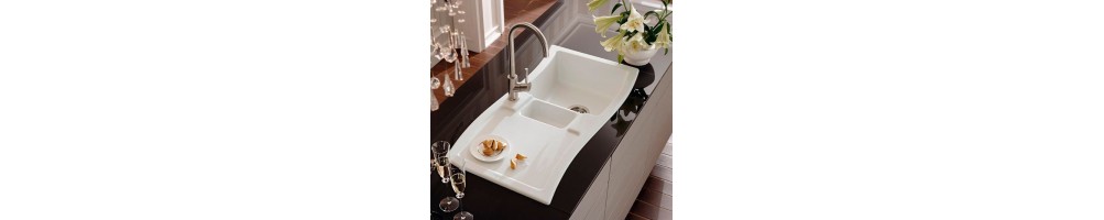 Ceramic kitchen sinks